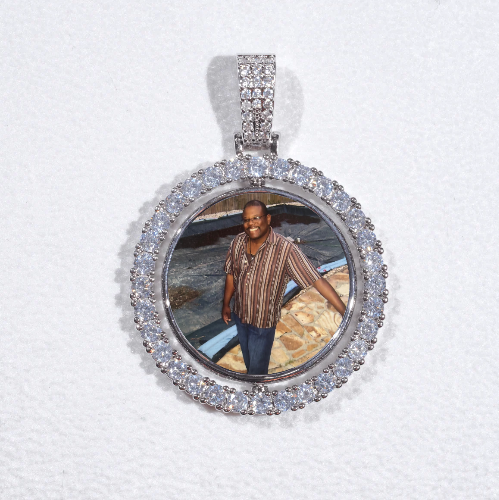 3D Spinning 2-Faced Custom Picture Pendant