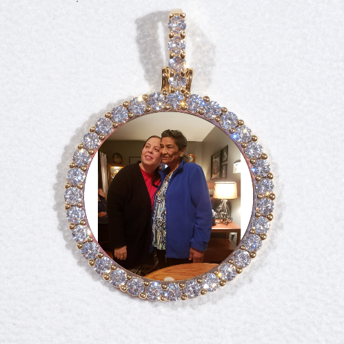 3D CIRCLE CUSTOM PICTURE PENDANT SMALL SIZE