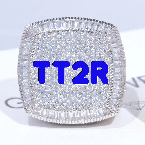 CUSTOM LETTER 3D ICED RING