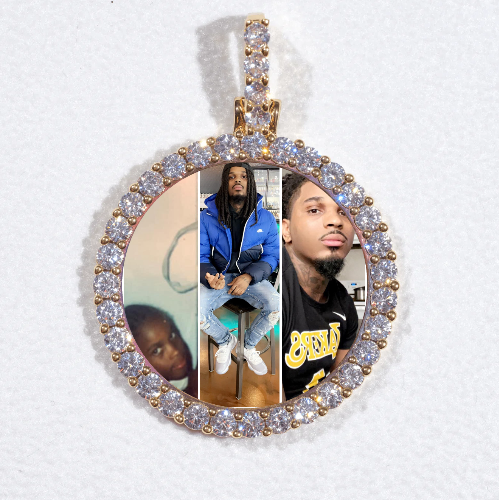 3D CIRCLE CUSTOM PICTURE PENDANT SMALL SIZE