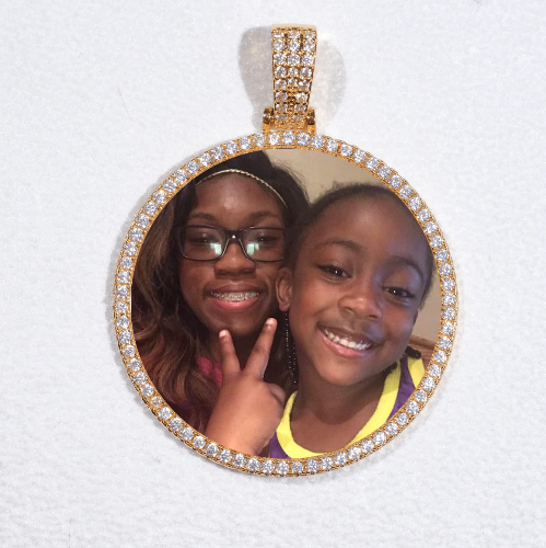 MEDIUM 3D CIRCLE CUSTOM PICTURE PENDANT