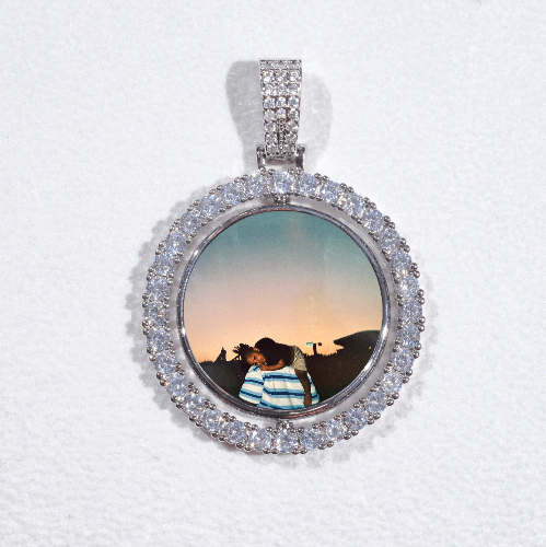 3D Spinning 2-Faced Custom Picture Pendant