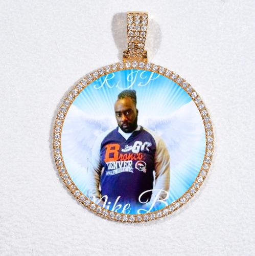 MEDIUM 3D CIRCLE CUSTOM PICTURE PENDANT