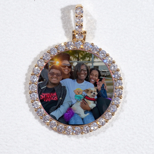 3D CIRCLE CUSTOM PICTURE PENDANT SMALL SIZE