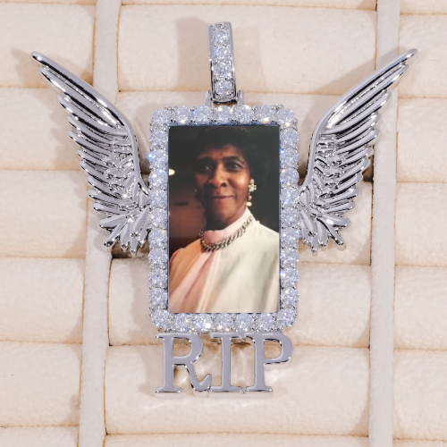 RIP WING 3D CUSTOM PICTURE PENDANT