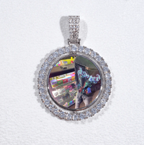 3D Spinning 2-Faced Custom Picture Pendant