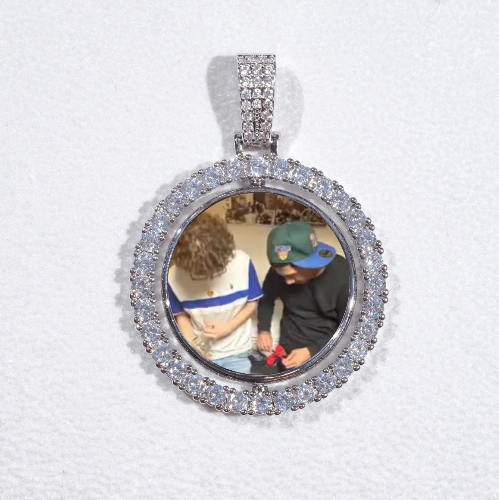 3D Spinning 2-Faced Custom Picture Pendant