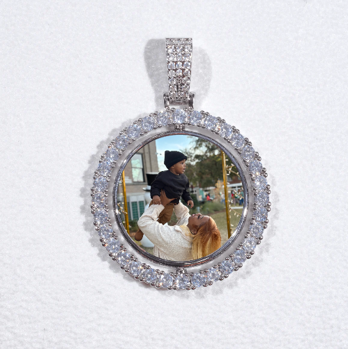 3D Spinning 2-Faced Custom Picture Pendant