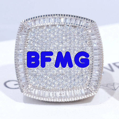 CUSTOM LETTER 3D ICED RING