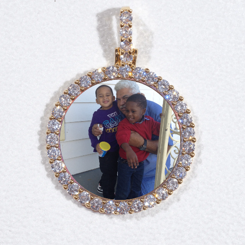 3D CIRCLE CUSTOM PICTURE PENDANT SMALL SIZE