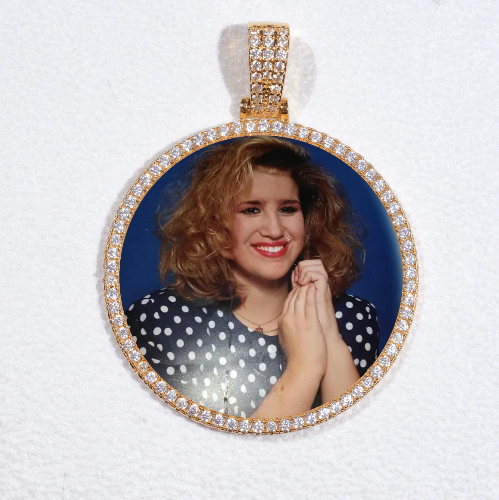 MEDIUM 3D CIRCLE CUSTOM PICTURE PENDANT