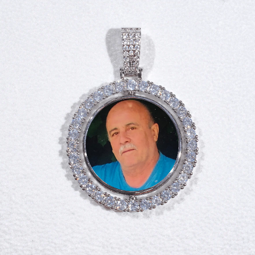 3D Spinning 2-Faced Custom Picture Pendant