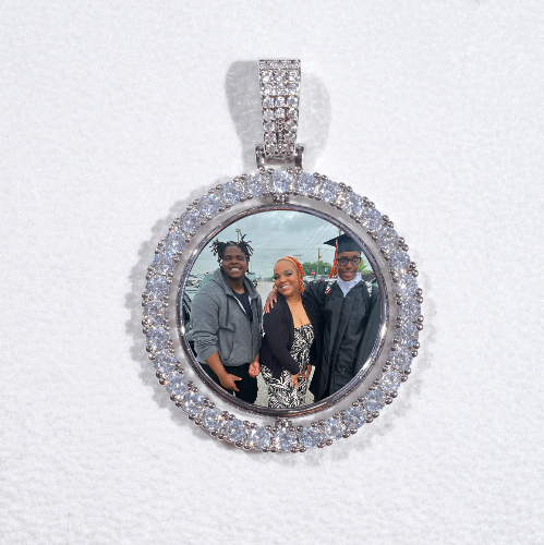3D Spinning 2-Faced Custom Picture Pendant