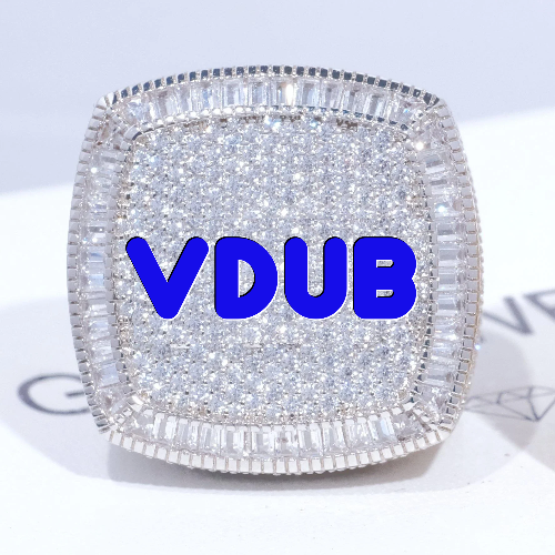 CUSTOM LETTER 3D ICED RING