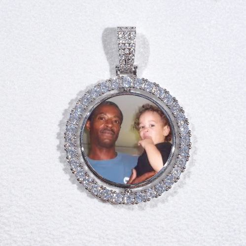 3D Spinning 2-Faced Custom Picture Pendant