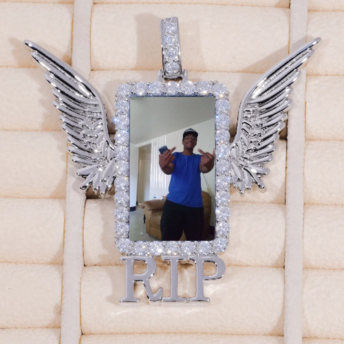 RIP WING 3D CUSTOM PICTURE PENDANT