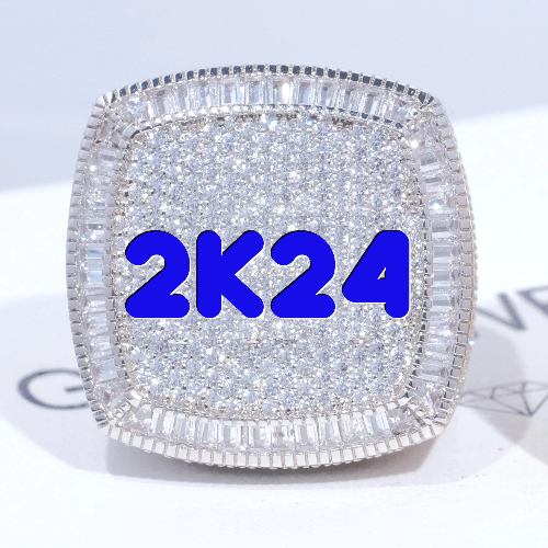 CUSTOM LETTER 3D ICED RING