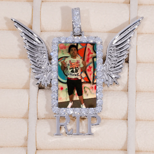 RIP WING 3D CUSTOM PICTURE PENDANT
