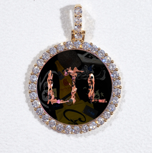3D CIRCLE CUSTOM PICTURE PENDANT SMALL SIZE