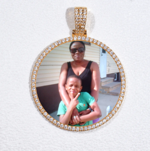 MEDIUM 3D CIRCLE CUSTOM PICTURE PENDANT