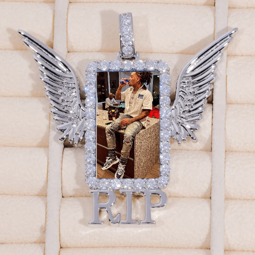 RIP WING 3D CUSTOM PICTURE PENDANT