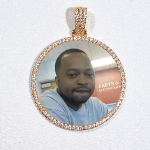 MEDIUM 3D CIRCLE CUSTOM PICTURE PENDANT