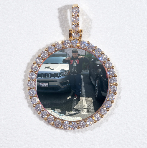 3D CIRCLE CUSTOM PICTURE PENDANT SMALL SIZE