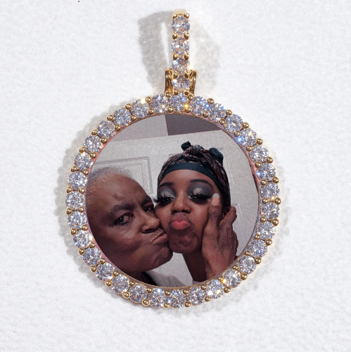 3D CIRCLE CUSTOM PICTURE PENDANT SMALL SIZE