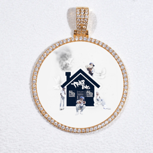 MEDIUM 3D CIRCLE CUSTOM PICTURE PENDANT