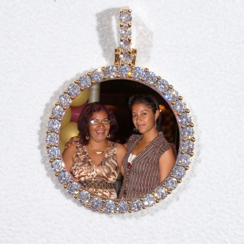 3D CIRCLE CUSTOM PICTURE PENDANT SMALL SIZE