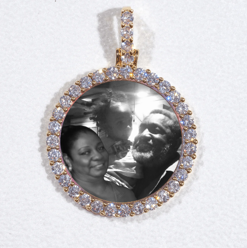 3D CIRCLE CUSTOM PICTURE PENDANT SMALL SIZE