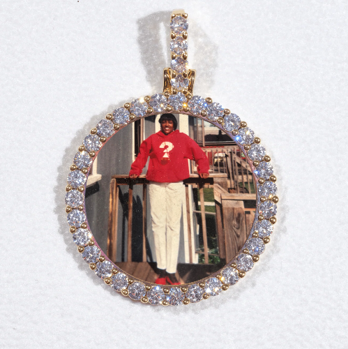 3D CIRCLE CUSTOM PICTURE PENDANT SMALL SIZE