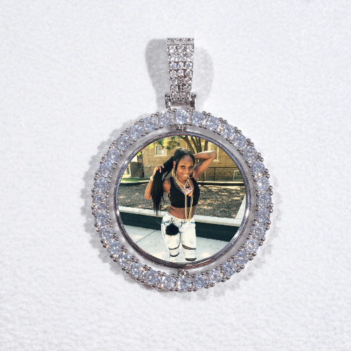 3D Spinning 2-Faced Custom Picture Pendant
