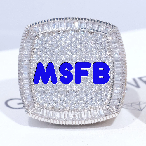 CUSTOM LETTER 3D ICED RING
