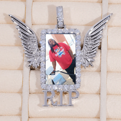 RIP WING 3D CUSTOM PICTURE PENDANT