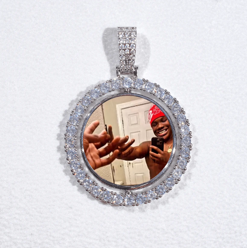 3D Spinning 2-Faced Custom Picture Pendant