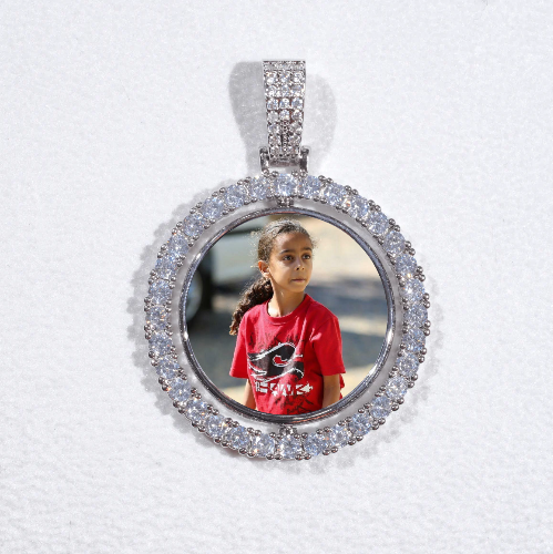 3D Spinning 2-Faced Custom Picture Pendant