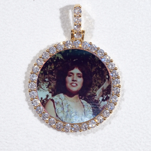 3D CIRCLE CUSTOM PICTURE PENDANT SMALL SIZE