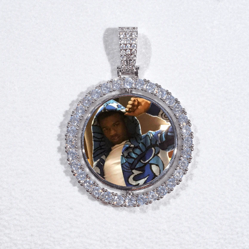 3D Spinning 2-Faced Custom Picture Pendant