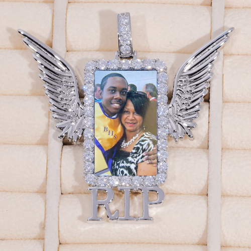 RIP WING 3D CUSTOM PICTURE PENDANT