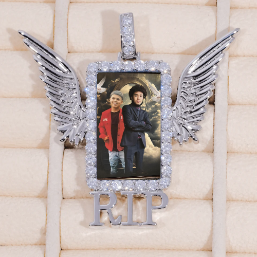 RIP WING 3D CUSTOM PICTURE PENDANT