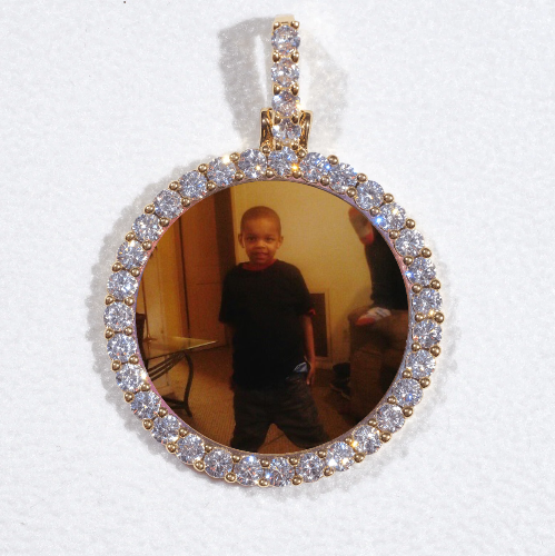 3D CIRCLE CUSTOM PICTURE PENDANT SMALL SIZE