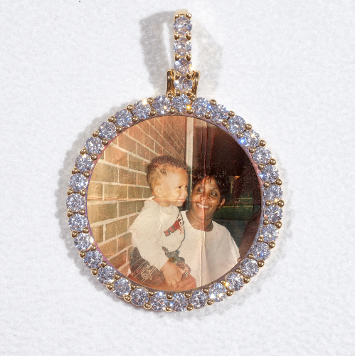 3D CIRCLE CUSTOM PICTURE PENDANT SMALL SIZE