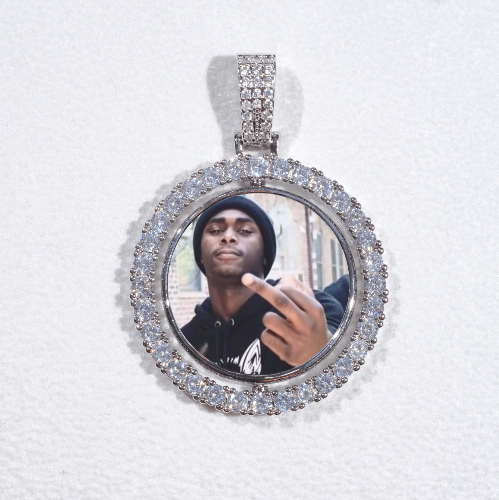 3D Spinning 2-Faced Custom Picture Pendant