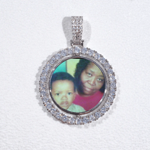 3D Spinning 2-Faced Custom Picture Pendant
