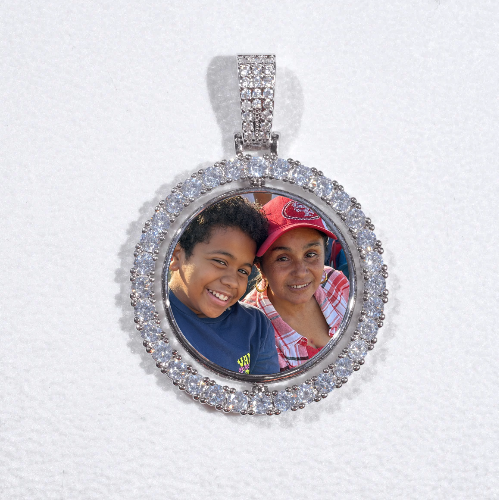 3D Spinning 2-Faced Custom Picture Pendant