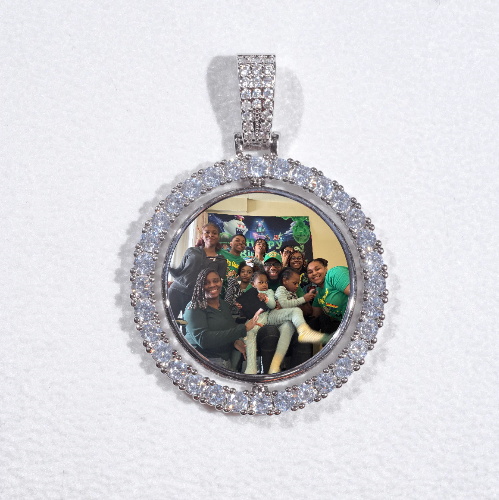 3D Spinning 2-Faced Custom Picture Pendant