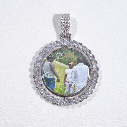 3D Spinning 2-Faced Custom Picture Pendant
