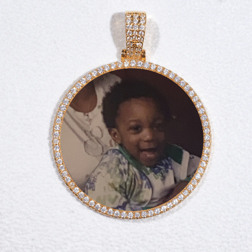 MEDIUM 3D CIRCLE CUSTOM PICTURE PENDANT