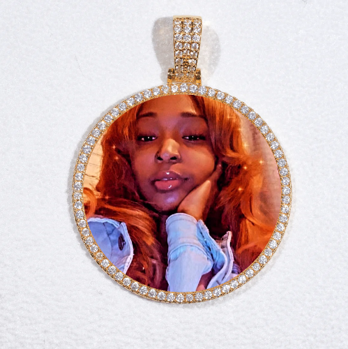 MEDIUM 3D CIRCLE CUSTOM PICTURE PENDANT